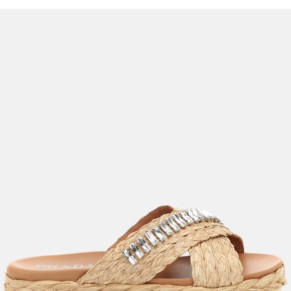 PRADA
Embellished straw sandals - Picture 4 of 8